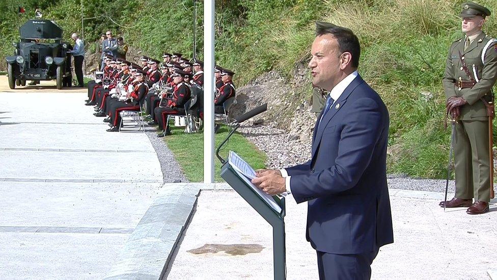 Leo Varadkar at Béal na Bláth in west Cork