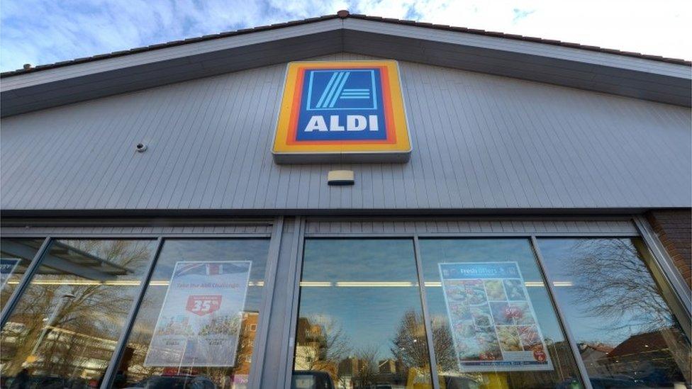 Aldi shop front