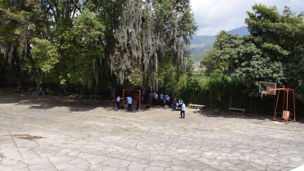 School yard of the La Salle school in Merida