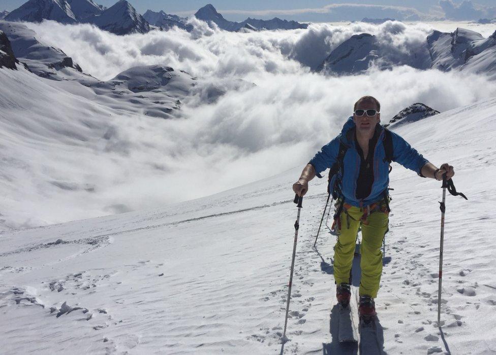 Ben Cooper in the Alps