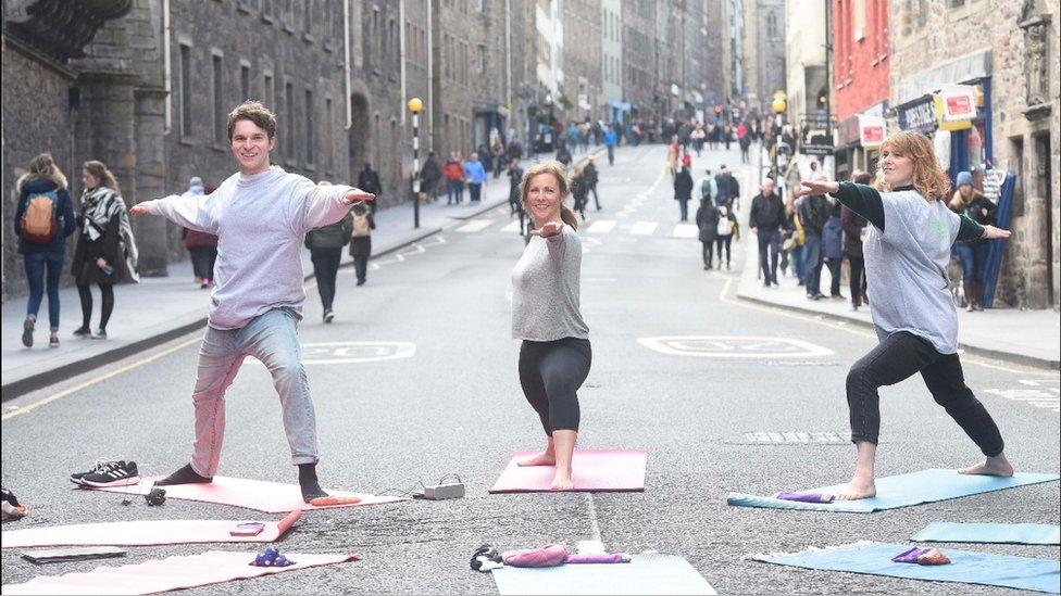 Open Street event in the Royal Mile