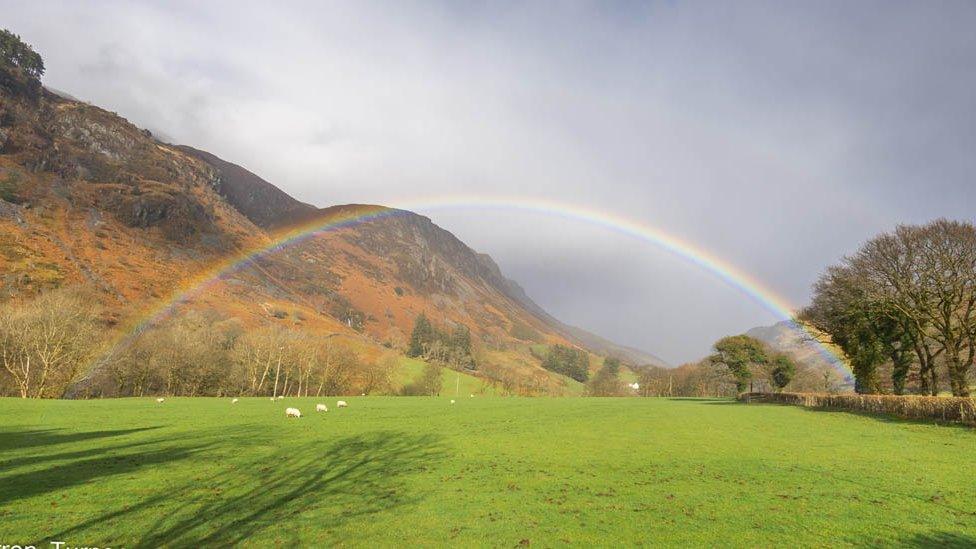 A rainbow in Talyllyn, Gwynedd