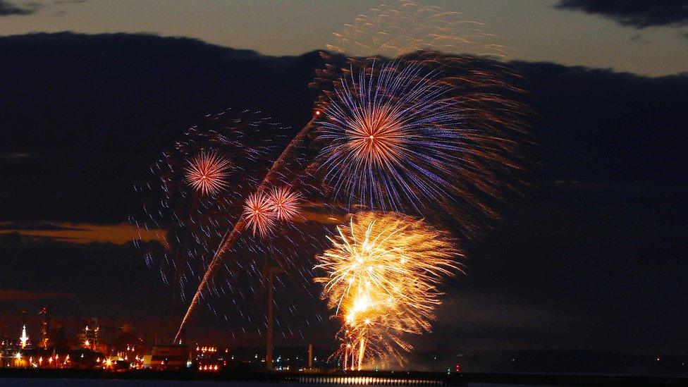 Tall Ships fireworks display