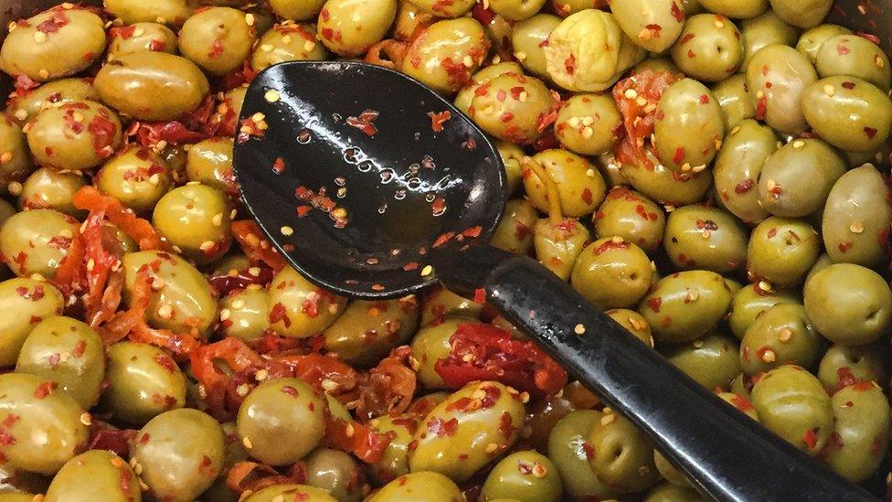 Pickled olives