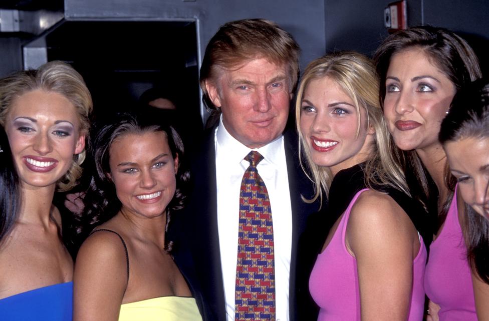 Trump with Miss USA and Miss Teen participants