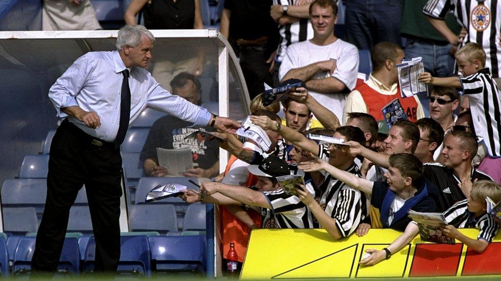 Bobby Robson and Newcastle United fans