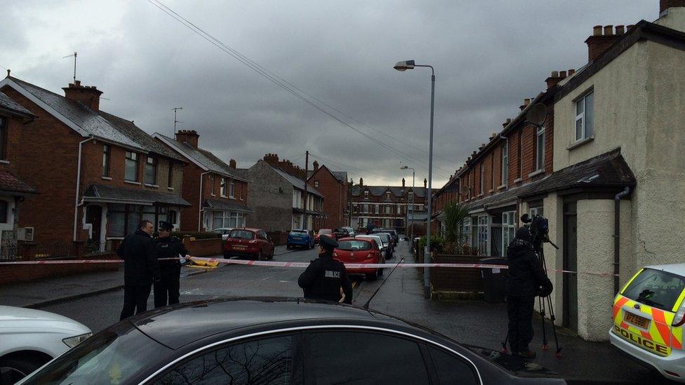 Police have cordoned off a number of streets in the area