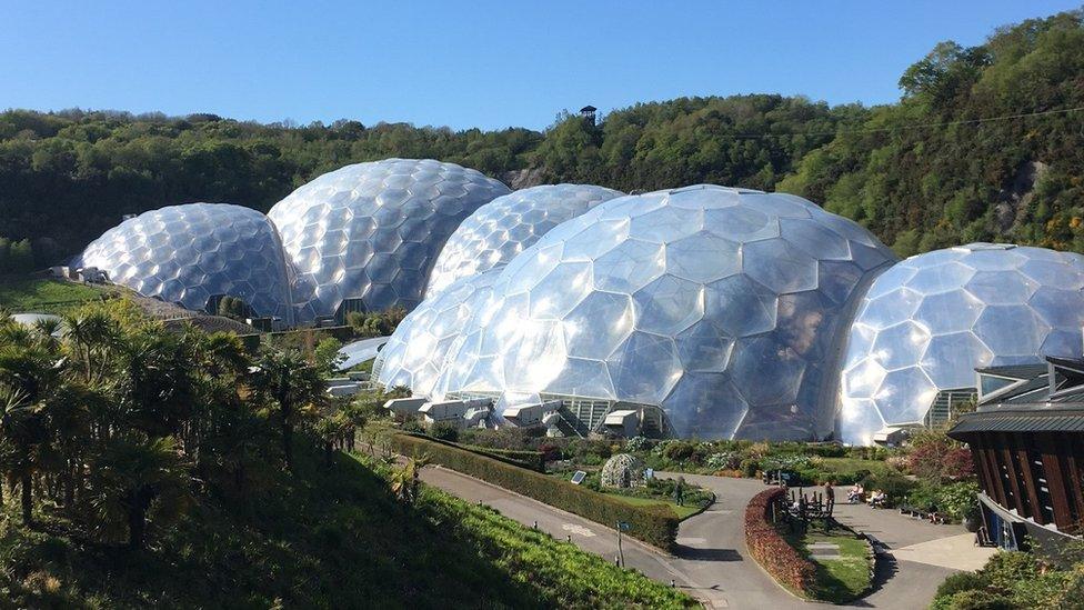 The Eden Project biomes