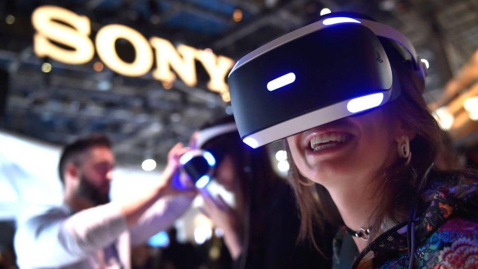 Sony stand at CES conference 2018