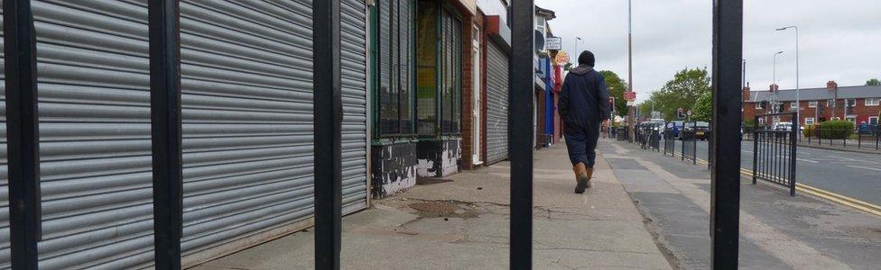 man on street in Hull