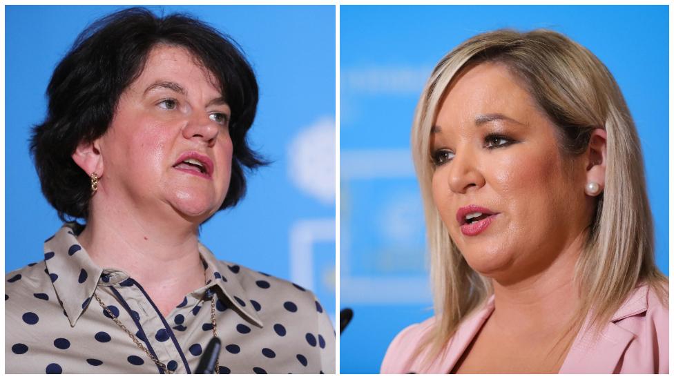 Arlene Foster and Michelle O'Neill