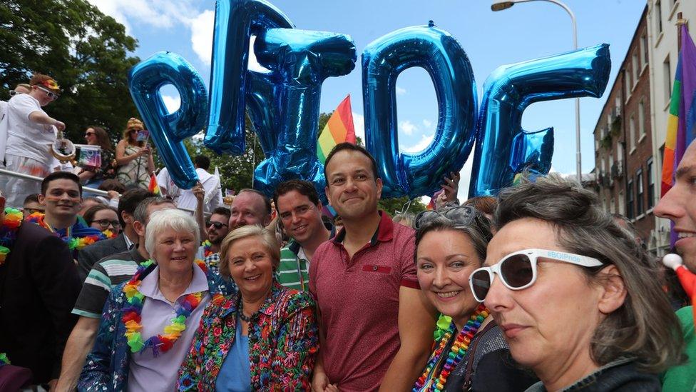 Taoiseach Leo Varadkar and Tánaiste (Deputy Prime Minister) Frances Fitzgerald attended the Dublin Pride parade