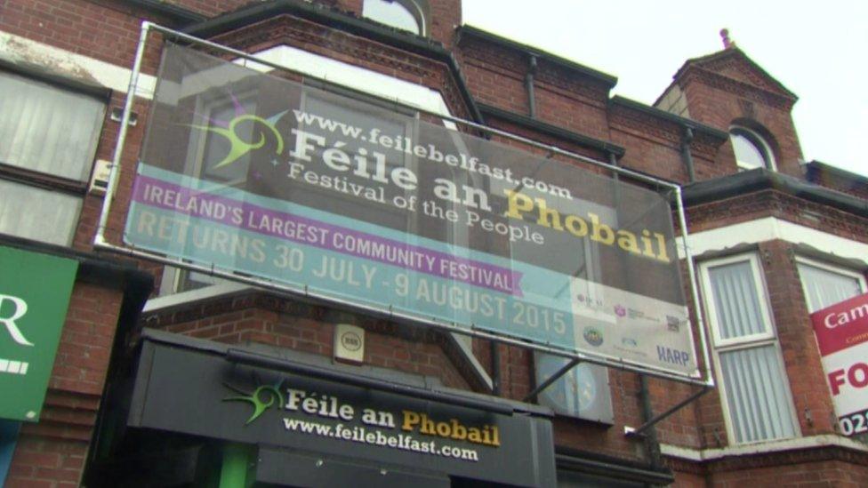 Féile an Phobail offices in west Belfast