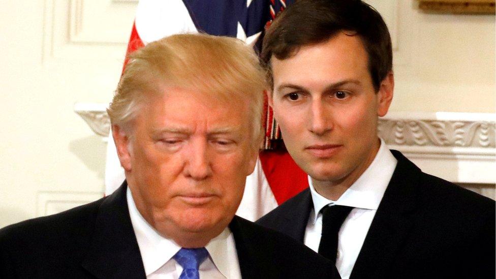 Jared Kushner with President Trump