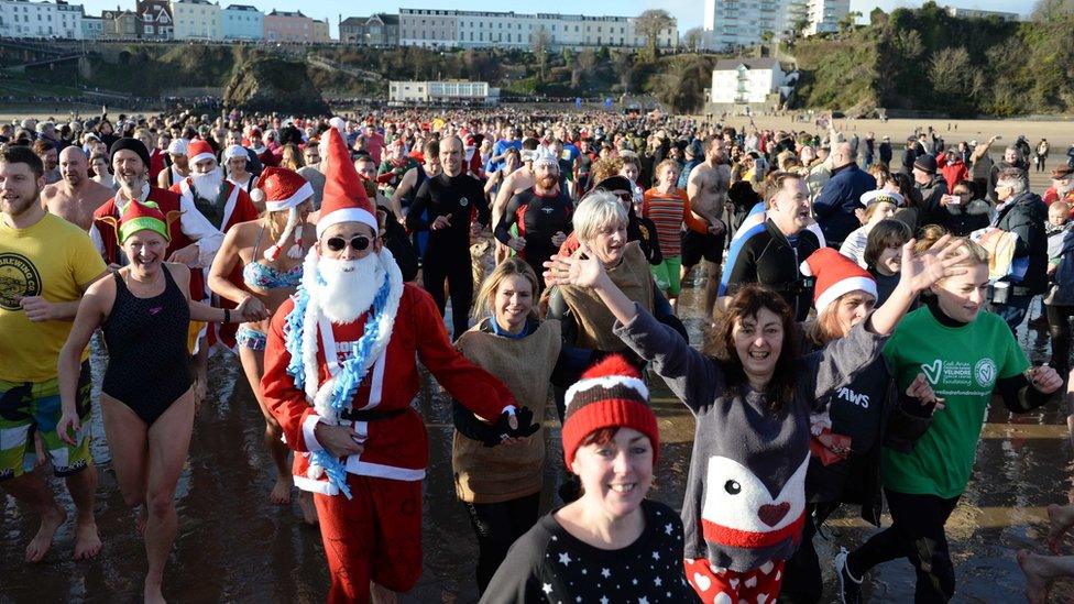 Tenby Boxing Day swim