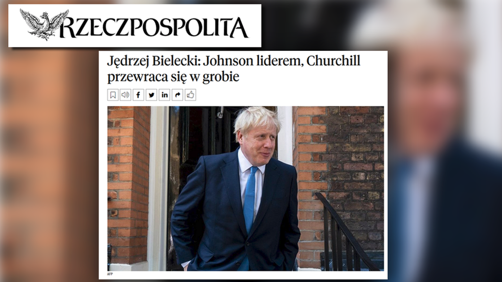 Polish daily Rzeczpospolita article on Boris Johnson, 24 July 2019