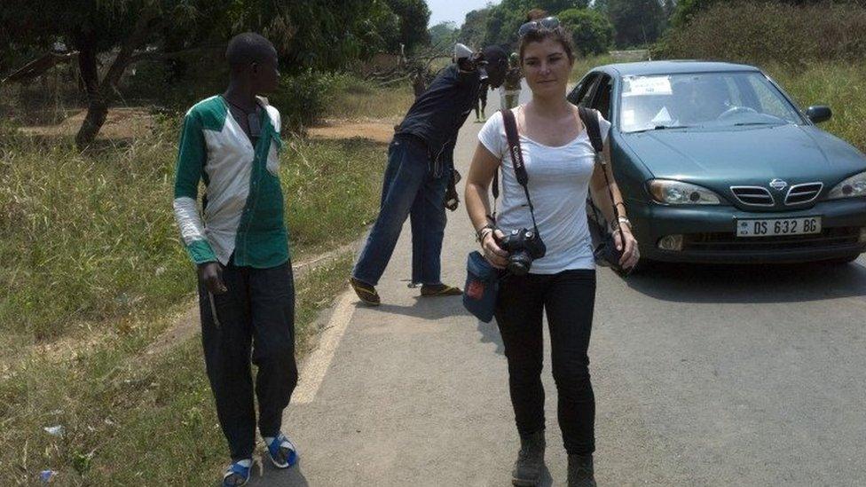 Camille Lepage in Damara, north of Bangui - February 2014