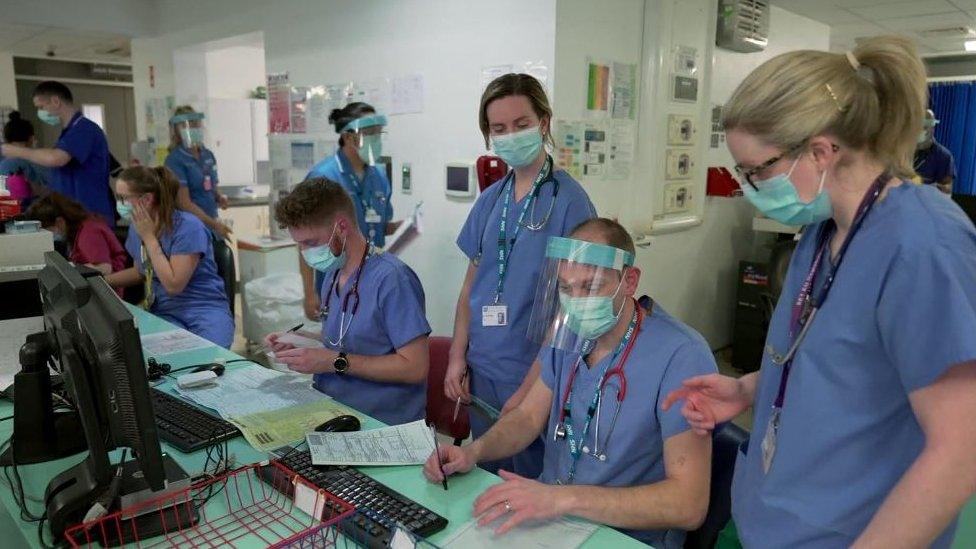 Staff in ED Ulster Hospital