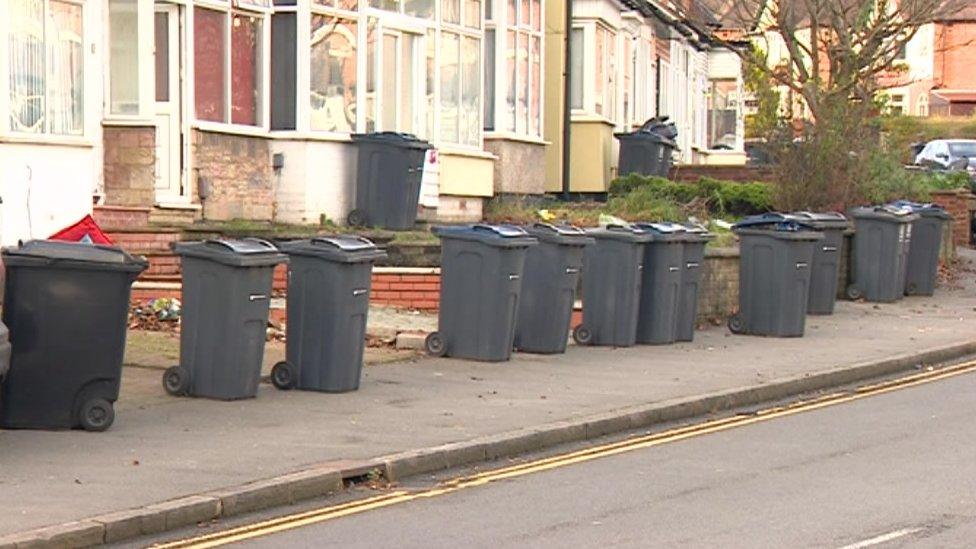 Bins in Selly Oak, Birmingham