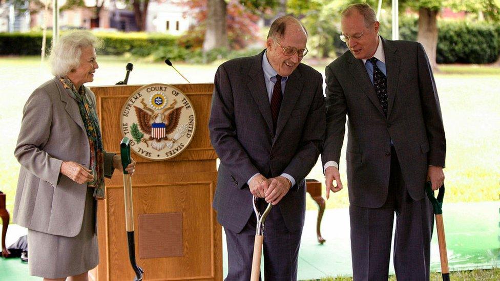 O'Connor and Rehnquist break ground for a Supreme Court expansion in 2003