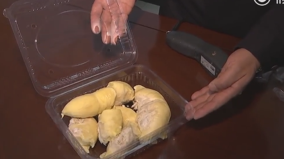 Durian in a Chinese police investigation