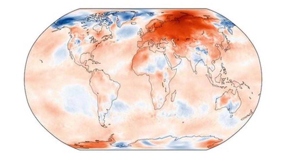 Surface air temperature anomaly Feb 2020