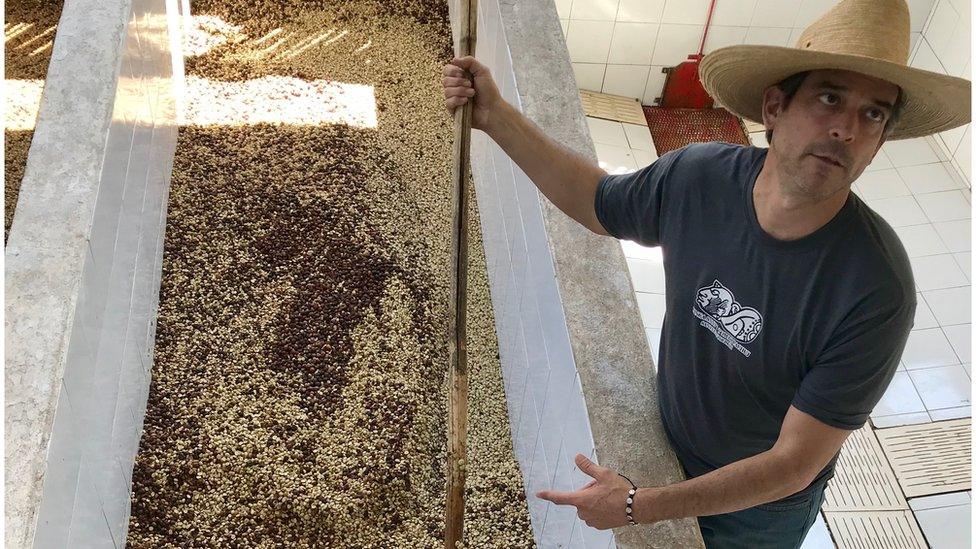 Coffee farmer Andres Fahsan