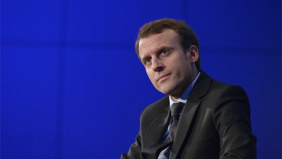 French Economy Minister Emmanuel Macron