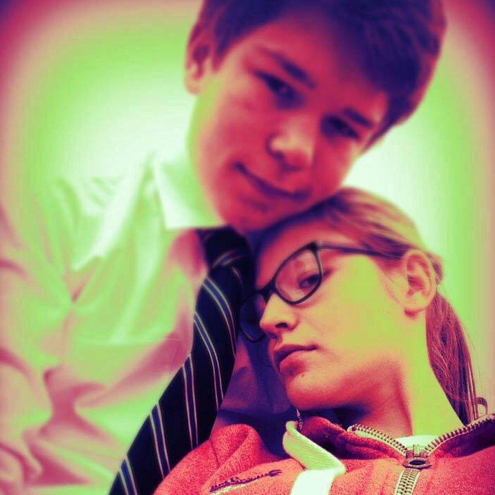 Kim Edwards and Lucas Markham