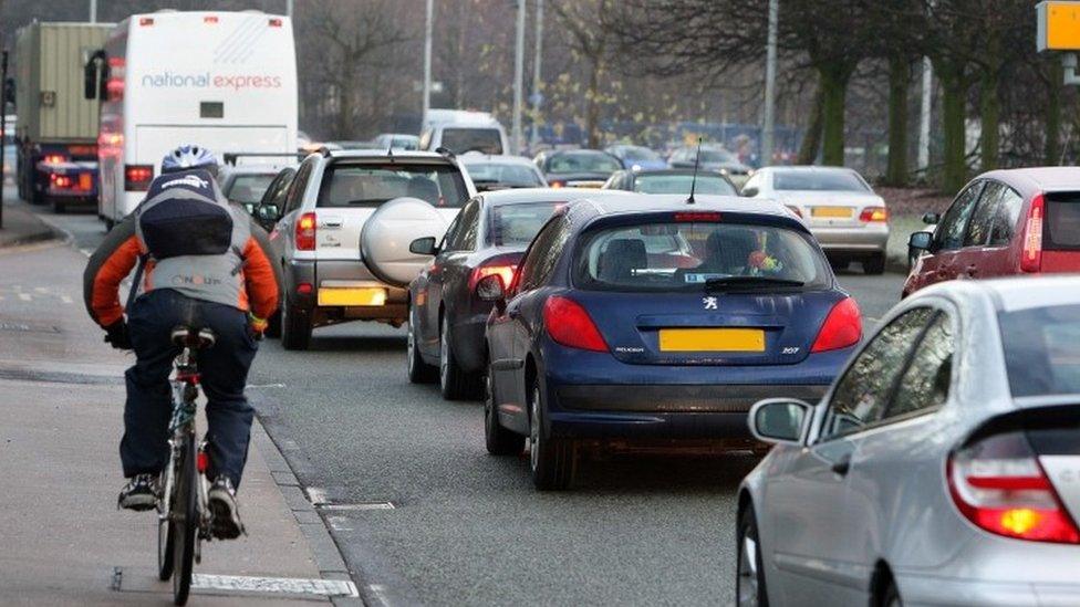 Traffic in Princess Parkway