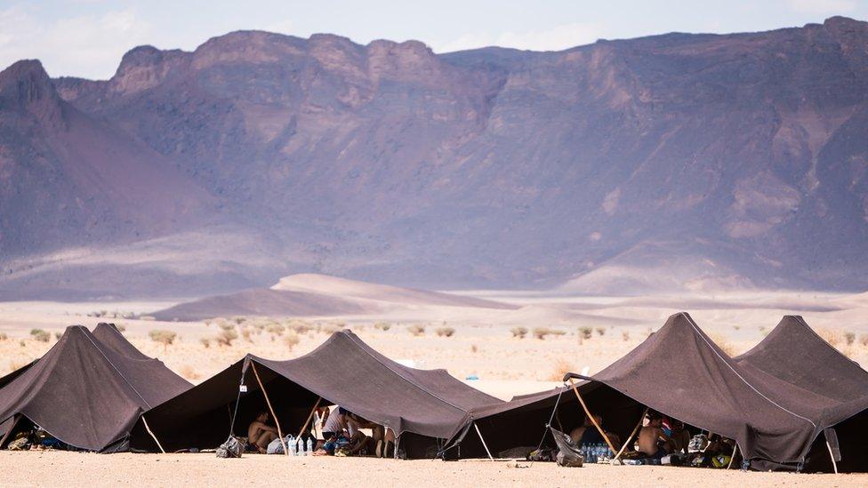 Tents at the Marathon des Sables