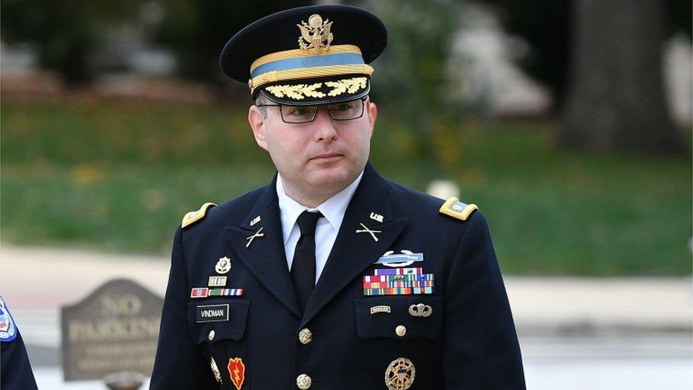 National Security Council Director for European Affairs Alexander Vindman arrives for a closed-door deposition at the US Capitol in Washington, DC on October 29, 2019