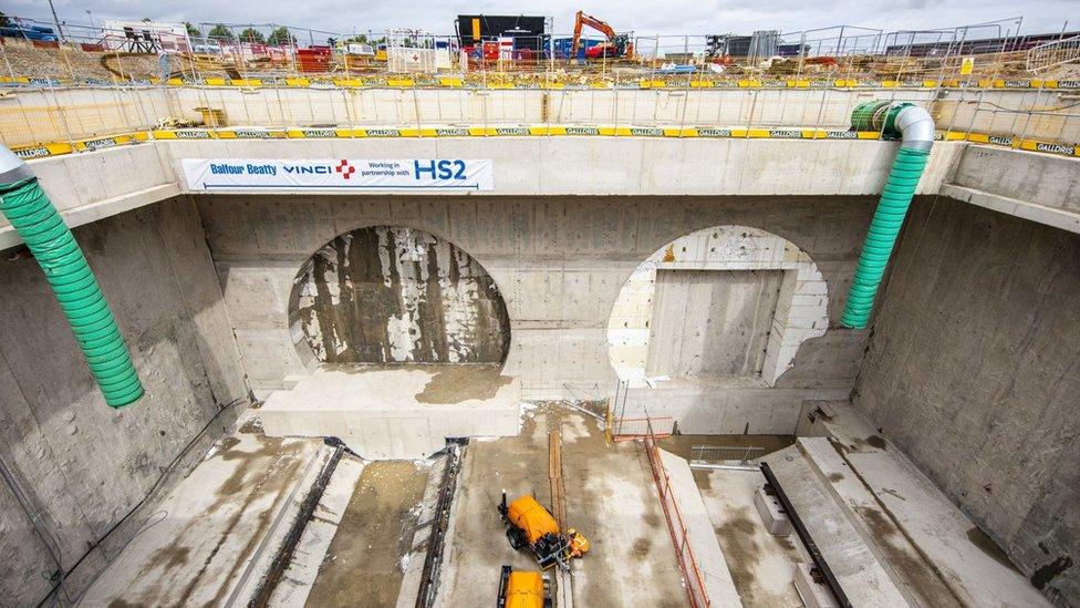 HS2 tunnels in Warwickshire