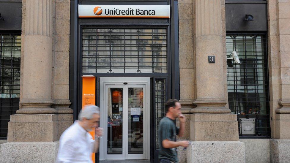 Unicredit bank exterior