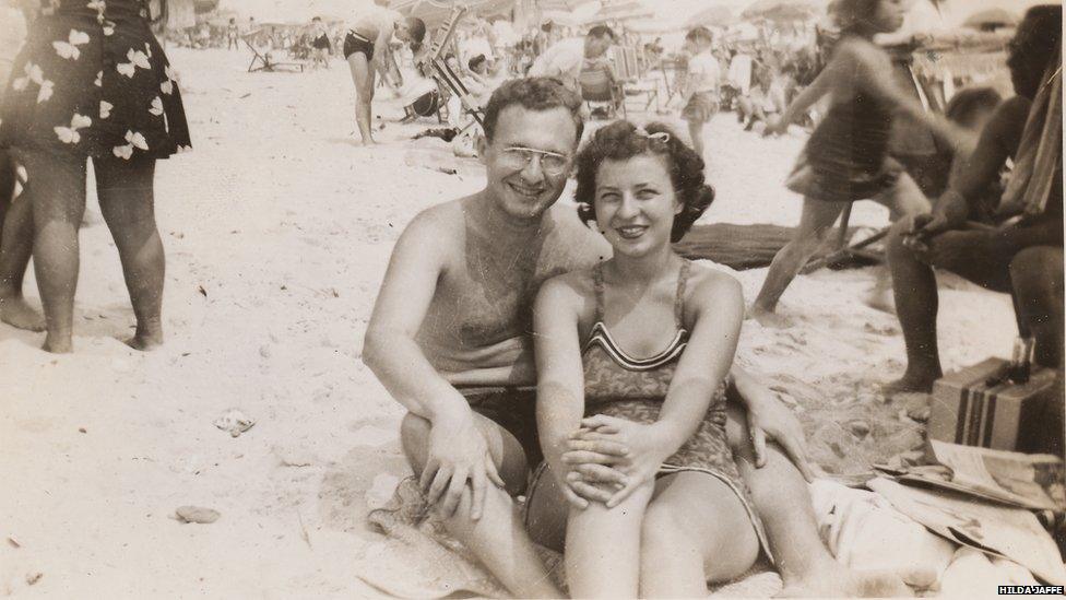 Hilda on honeymoon