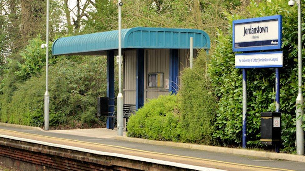 Jordanstown train station