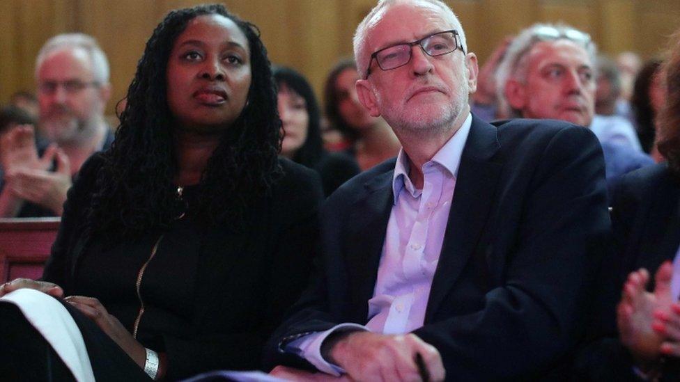 Dawn Butler and Jeremy Corbyn