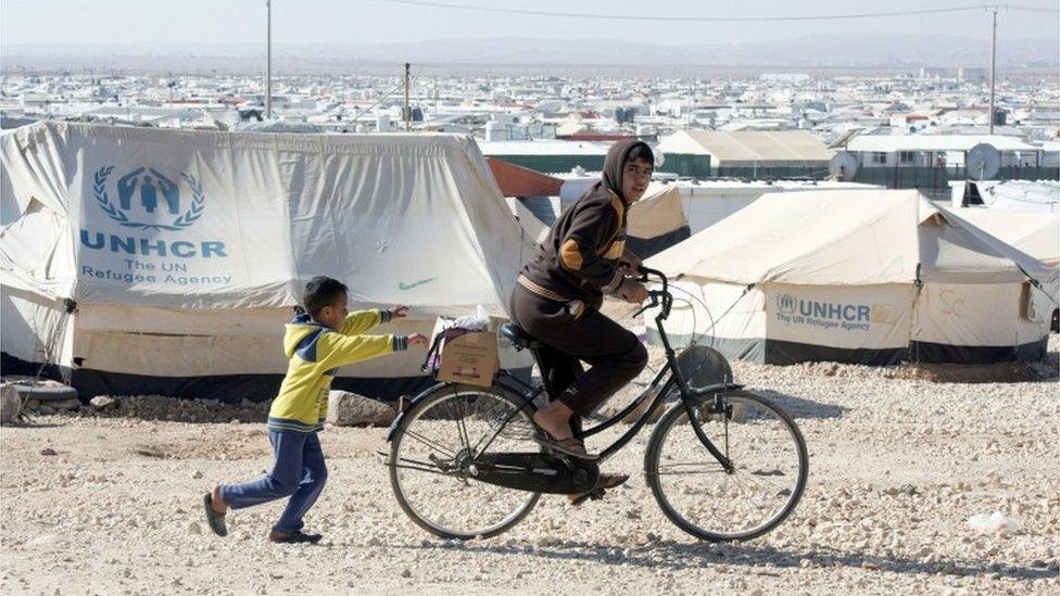 Refugee camp in Jordan