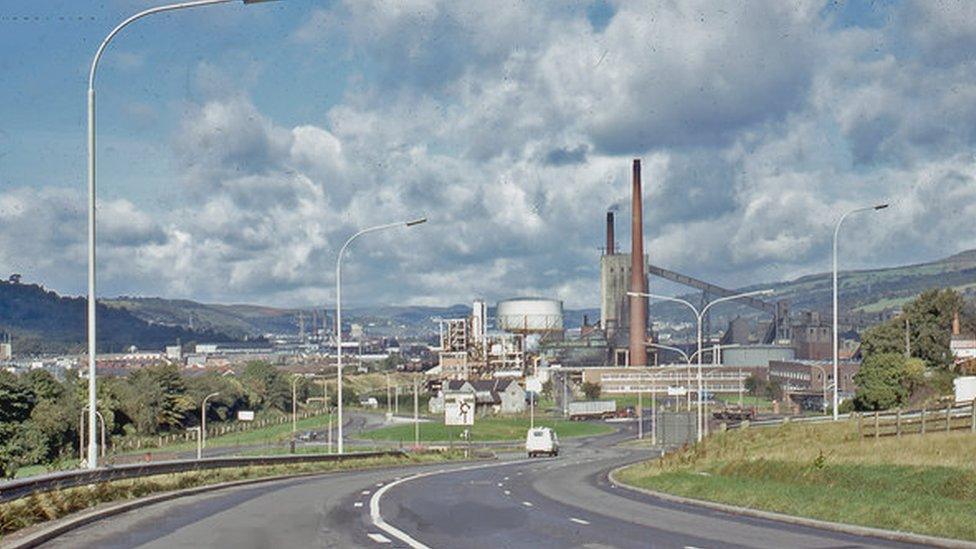 Nantgarw cokeworks in 1973