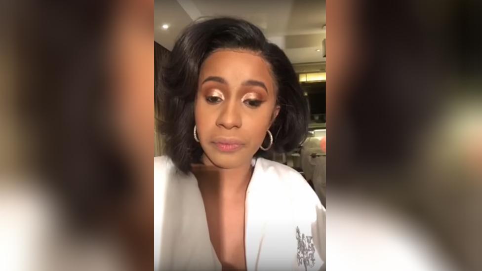 Cardi B still from her Periscope