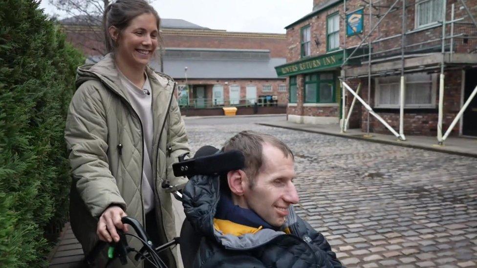 Rob and Lindsey Burrow on Coronation Street