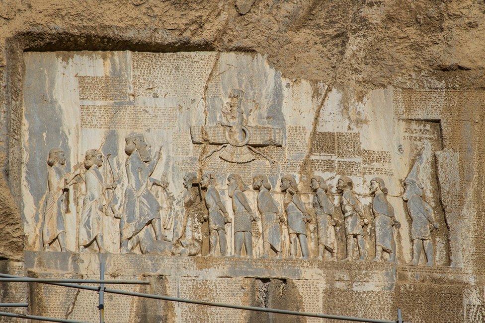 Achaemenid inscription at Behistun, Iran