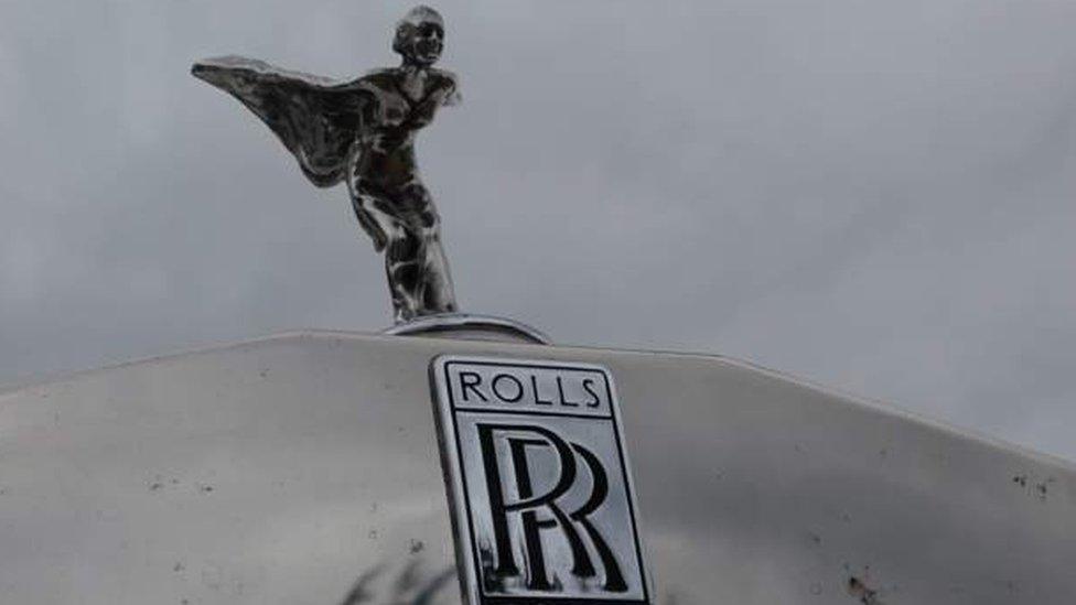 The Rolls-Royce badge