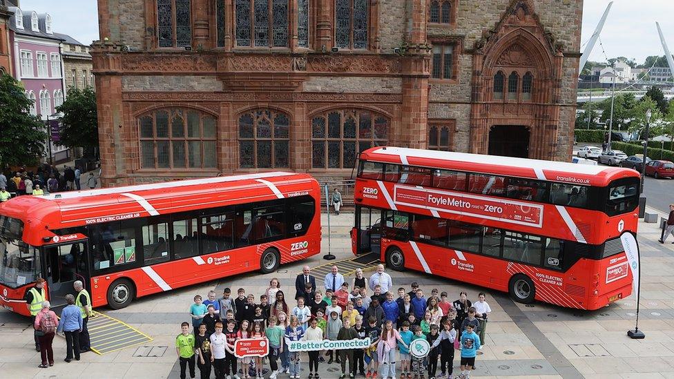 electric buses derry