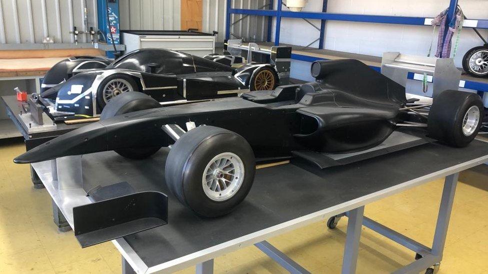 Racing car model for wind tunnel testing