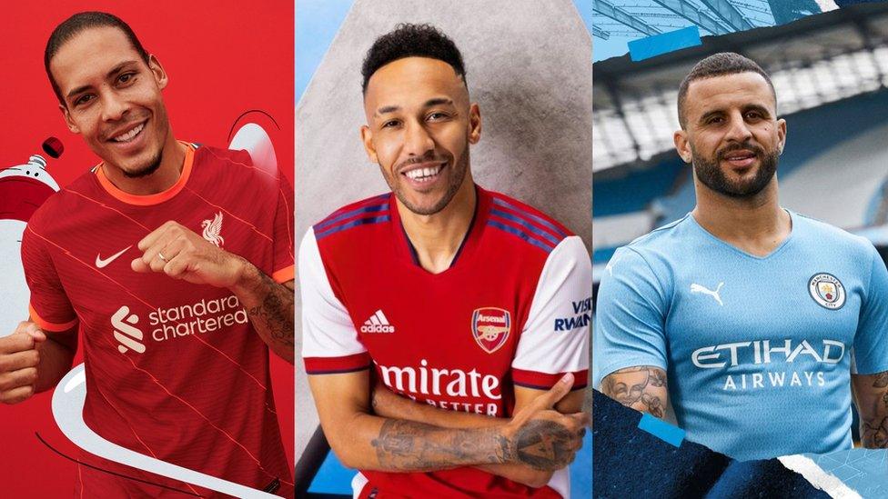 Van Dijk, Aubameyang, Walker.