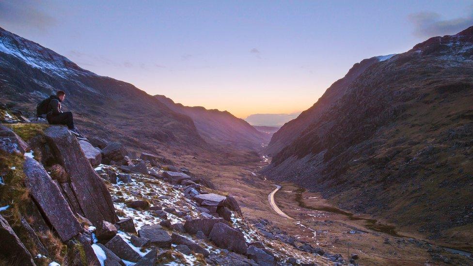 Neil Mark Thomas captured this stunning sunset at Llanberis pass, Snowdonia.