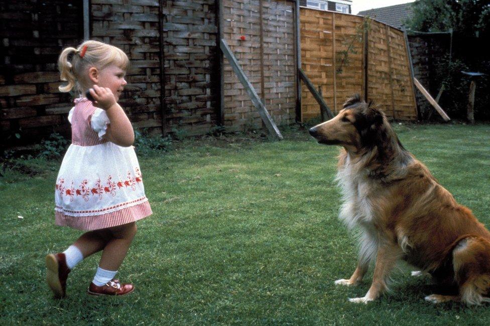 Louise Brown, the world's first test tube baby, seen in 1981 at the age of three