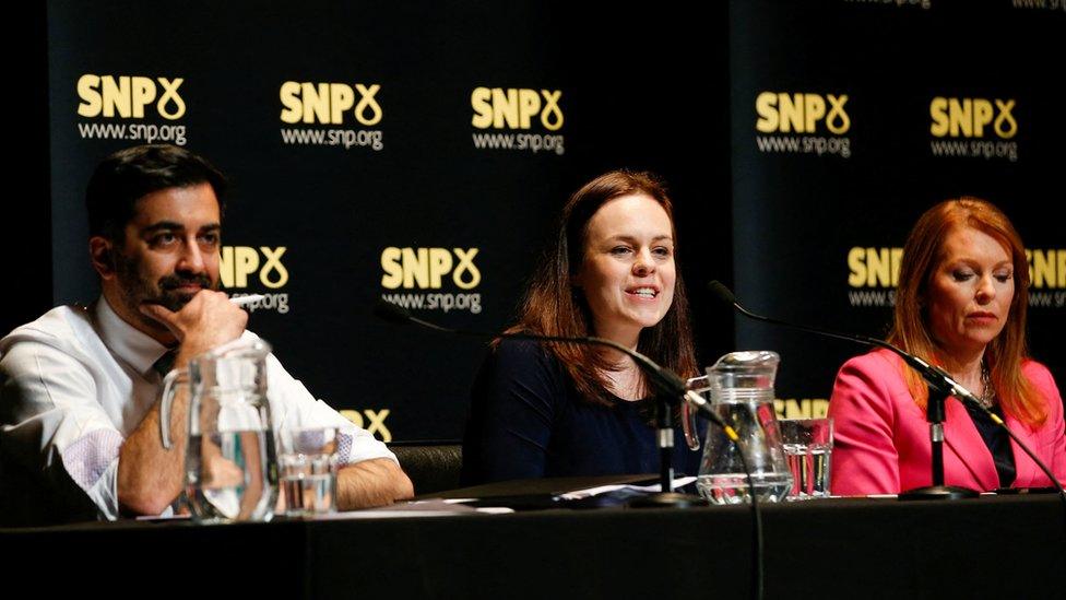 Humza Yousaf, Kate Forbes and Ash Regan