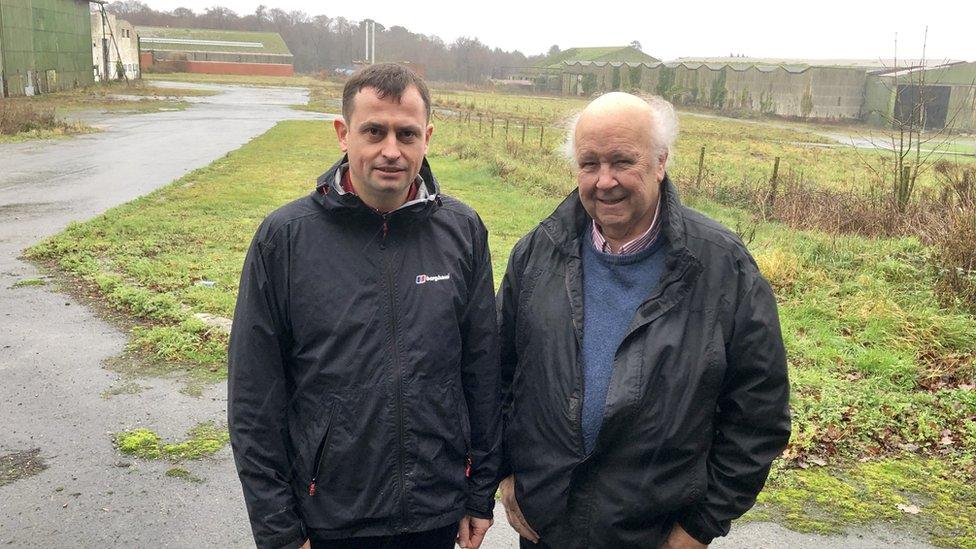 Anglesey cabinet member Carwyn Jones and Beaumaris town councillor Alwyn Rowlands